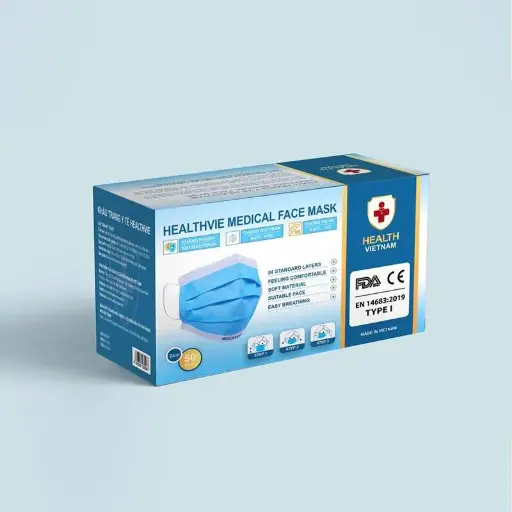 [maskblue] Khẩu trang y tế Promask Xanh dương